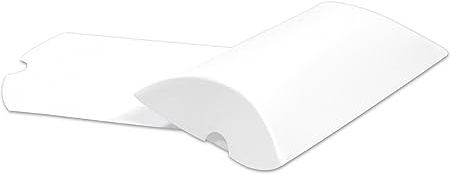 Frau WUNDERVoll® 12 Kissenschachteln matt weiß 21x12cm (flach), 300g/ Kissenverpackungen, Pillow box, Faltverpackung, Geschenkverpackung, Gastgeschenk, Adventskalender