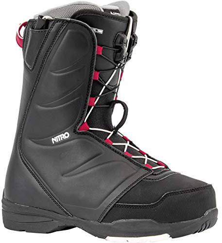 Nitro Snowboards Damen FLORA TLS '20 All Mountain Freestyle Schnellschnürsystem günstig Boot Snowboardboot, 25.5, BLACK