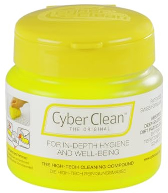 Cyber Clean The Original Reinigungsmasse 145g – Reinigungsgel, Staubentferner, Tastaturreiniger für Haushalt, Elektronik & Auto