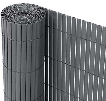 Ribelli® PVC Sichtschutzmatte Sichtschutzzaun Sichtschutz Zaun Balkon Windschutz (100 x 300 cm, Anthrazit)