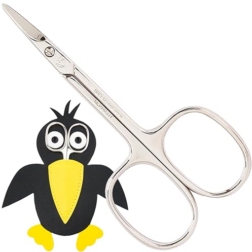 DREI SCHWERTER Germany Babyschere Baby Nagelschere Kinder Schere mit Etui 'Rabe Corbi' für Babies und Kleinkinder (527)