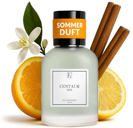 KAZAAR - CENTAUR - 30ml - Extrait de Parfum für Herren - Aquatische Duftnoten von warmer Ambra & schwarzem Tee - mit 30% Parfümöl bis zu 12h lang anhaltender Duft - aus Schweizer Manufaktur