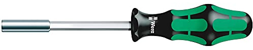 Wera 810/1 Bit-Handhalter mit Sprengring, 1/4 Zoll x 120 mm, 05051005001, Silber