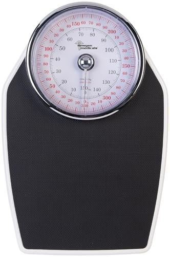 newgen medicals Personenwaage analog: Mechanische Personenwaage, 20-cm-Skala, rutschfest, 150 kg Höchstlast (Körper-Waage, Körperwaage analog, Analoge)