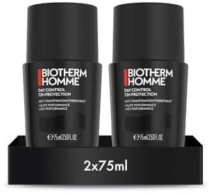 Biotherm Homme Day Control 72H Deo Roll-On, 72 Stunden Anti-Transpirant Herren Deo, wirksamer Schutz vor Schweißgeruch, für empfindliche Haut und alle Hauttypen, wirkt pflegend und beruhigend, 75 ml