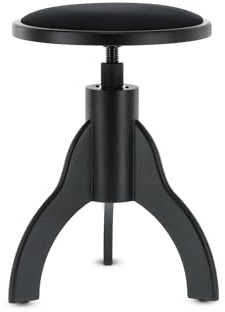 GEWA Pianostuhl, schwarz matt, Sitz rund 35 cm