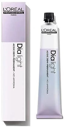 L'OREAL PROFESSIONNEL - Coloration Semi-Permanente Ton Sur Ton - Neutralise Les Reflets - Texture Gel Crème - Pour Cheveux Colorés ou Sensibilisés - Dia Light 10.21 : Milkshake Sorbet Irisé - 50ml