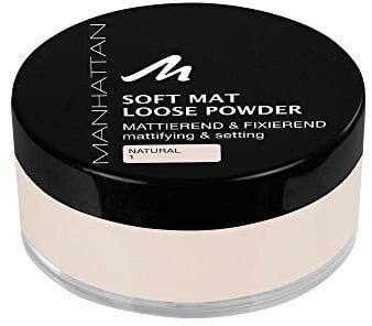 Manhattan Soft Mat Loose Powder, Loses Puder zum Mattieren und Baken des Teints, Farbe Natural 1, 1 x 20g | 20 g (1er Pack)
