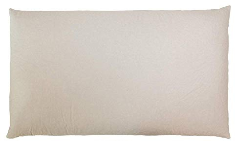 GIRAFFENLAND Bio Buchweizenkissen 40x80cm, Bio-Perkal + Bio Füllung, direkt befüllt | ungefärbt und ungebleicht | Schlafkissen, Kopfkissen