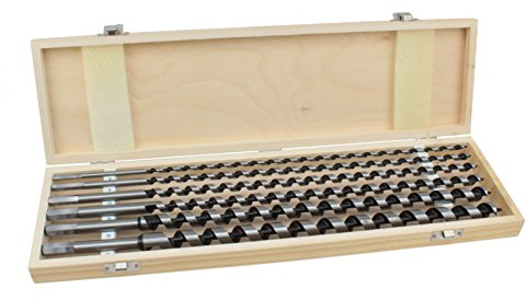 Weischer® - Schlangenbohrer Set | 6-tlg. Holzbohrer Spiralbohrer Ø 6-25 mm | 460 mm Länge | Gewindespitze für präzise Bohrung | 6-Kant-Schaft | Weich- & Hartholz | stabiles & bruchfestes Set