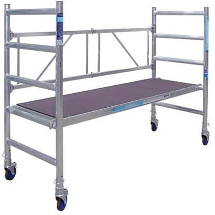 Alumexx FS 75 Basic Gerüst, Grund gerüst, Rollgerüst, Aluminium gerüst, Baugerüst, Arbeitshöhe: 3,15 m, Tragfähigkeit: 375 kg, Hohe Qualität. N-EN 1004 TÜV-Zertifikat
