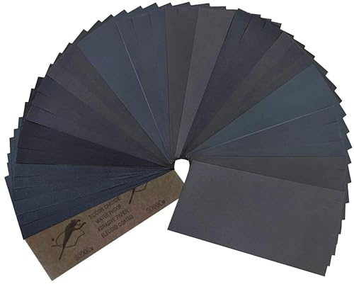Hawerk Profi Schleifpapier Set, 80 - 3000 Körnung, 45 Stück