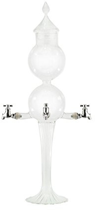Absinth-Brunnen aus Glas, mit 4 Ausgießern