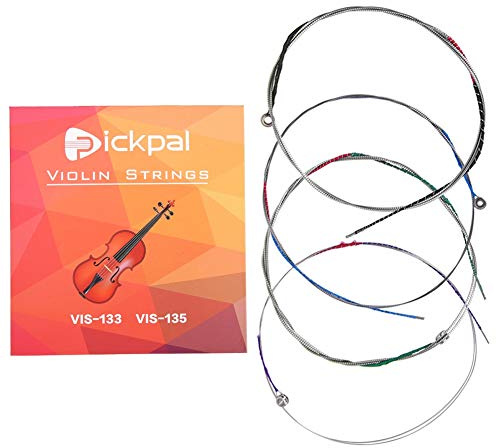 Violinsaiten, Universal Full Set mit Vollstahlkern, Geigensaite Stahlsaiten für 4/4 Violinen, for Anfänger, Profis, Musikschulen und tägliche Übungen
