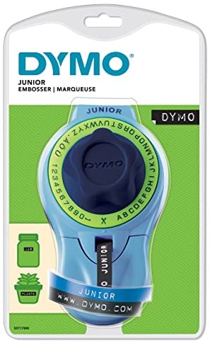 DYMO Junior Etikettenprägegerät | Ergonomisches Beschriftungsgerät für eine komfortable Verwendung durch Erwachsene und Kinder konzipiert | für den Heimbedarf