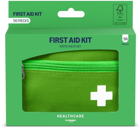 Healthcare by Amazon - Erste-Hilfe-Set, 56 Teile, Grün (Früher eine Marke von Amazon Basic Care, identisches Produkt)