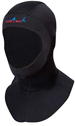 Antcher 3mm Neoprenhaube Tauchhaub Kopfhaube Schnorcheln für Damen und Herren (M)