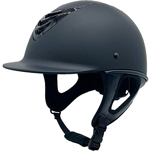 Lpitoy Reithelm Für Erwachsene, Reithelm, Ritterhut, Abnehmbare Krempe, Geschwindigkeitshelm, Reiten, 58–62 cm