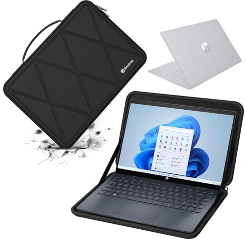 Smatree Hard Eva Schutzhülle Tasche Kompatibel für 14 Zoll HP Pavilion Plus Laptop 14t-eh100/14-eh1047nr, für HP Dragonfly Pro, für ZBOOK Firefly 14 Mobile Workstation Laptop Laptoptasche (X8248)