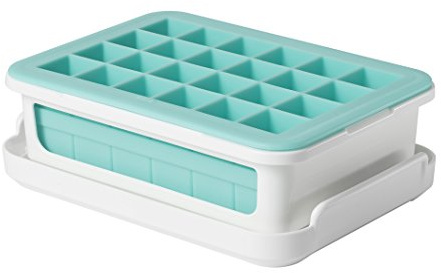 OXO Good Grips Auslaufsichere Eiswürfelform mit Deckel für kleine | Funktionales Design, komfortabler Griff, einfach zu reinigen und aufzubewahren