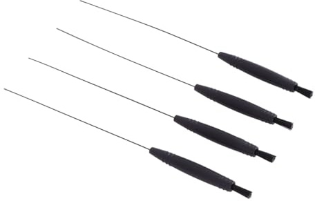 HAMPPLIES Reinigungsbürste zur Gründlichen Reinigung mit 4 Langen Bürsten für Hörgeräte aus Abs und Nylon von Hörverstärkern und Ohrhörern im Alltag