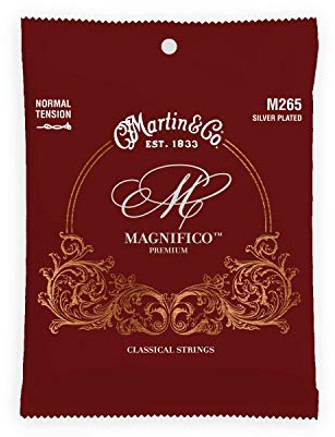 MARTIN Magnifico, Saiten für klassische Gitarre, versilbertes Nylon, Normal 25-42 (M265)
