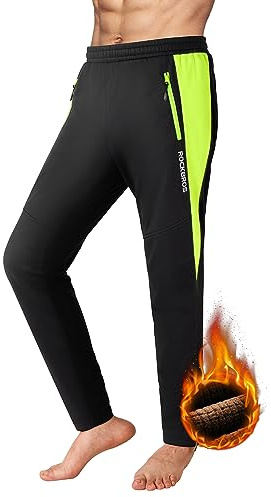 ROCKBROS Fahrrad Jacke/Hose Winter Thermo Fahrradbekleidung Hohe Sichtbarkeit & Winddicht Softshelljacke Radlerhose für Outdoor-Aktivitäten wie Radfahren, Klettern, Wandern