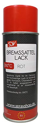 SDV Chemie Bremssattellack rot 3X 400ml hitzefest bis 300°C Bremssattelfarbe Tuning Styling