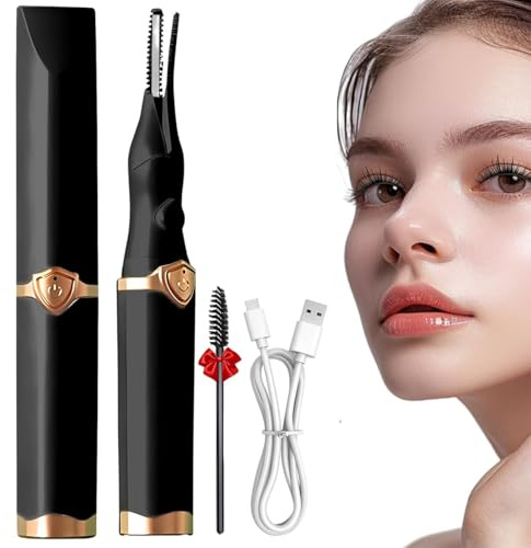Beheizte Wimpernzange, Elektrische Wimpernzange für 10S Schnelles Aufheizen für sofortigen Glamour, Natürliches Wimpernbiegen für 24 Stunden für Damen Make-up Werkzeuge