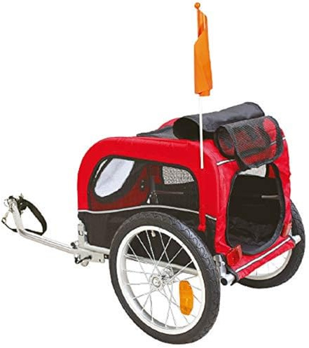 Croci Cargo Bike - Fahrradanhänger und Hundewagen - Praktischer, geräumiger und komfortabler Fahrrad-Hundeträger - 116 cm lang für Hunde bis 20 kg