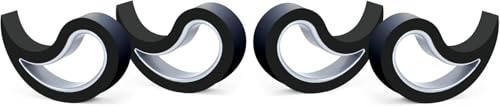 Stoppy, Stoppi, Fensterstopper, Türstopper, Türkeil, Türhaken, Fensterklammer, 4er Set (erhältlich in 14 Farben) (schwarz)
