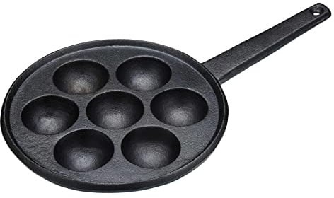 KitchenCraft induktionskochfeldgeeignete, Gusseisen, Schwarz, 21.5 x 34.5 x 5.3 cm, 1 Einheiten