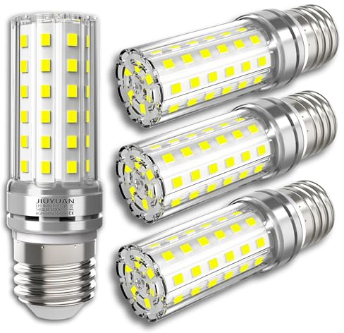 LED E27 Silber Mais Glühbirnen 6500K Kaltweiß 1450LM E27 LED Lampen statt 100W Glühlampe Nicht dimmbar, Birnen Maiskolben Leuchtmittel, Kein Flackern, 4er Pack