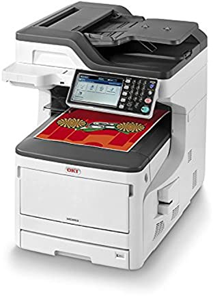 OKI MC853dn Multifunktionsdrucker (Farbe, Kopiere, Drucken, Scannen, Faxen, A3, 23 Seiten/Min., 1.200x600 dpi, LAN, WLAN optional, Duplexdruck, 8.000 Seiten/Monat, max 60.000 Seiten)