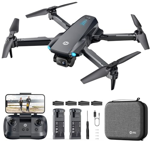 Holy Stone HS290 faltbare Drohne mit Kamera 1080P für Anfänger&Kinder, Quadcopter mit Optischem Fluss, App-Steuerung, Tap-Fly, 3 Geschwindigkeitsstufen, 2 Akkus, Spielzeug/Geschenk für Jungen&Mädchen