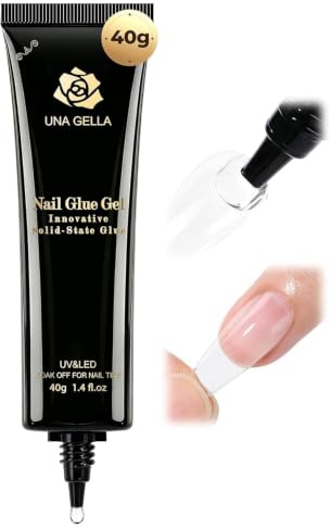 UNA GELLA Nagelkleber für Kunstnägel 40ml,