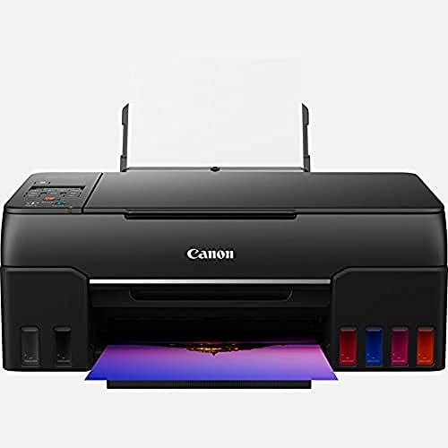 Canon PIXMA G650 Tintentank-Fotodrucker A4, WLAN, Scannen & Kopieren | Für Fotodruck zu Hause; nachfüllbare Tintentanks, niedrige Betriebskosten, WLAN, WiFi Direct und Mopria, Scannen und Kopieren