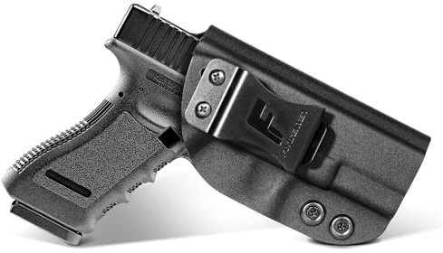 Boosteady Pistolenhalfter mit IWB KYDEX für Glock 19, 19X,17,26,32,44,45 Gen (1-5) Pistole rechts ziehen nach innen verborgen Trägt alle ähnlichen Handfeuerwaffen, Einstellbare Neigung und Spannung