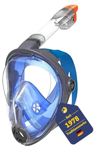 Best Sporting Schnorchelmaske Erwachsene I Taucherbrille mit Schnorchel & Parnoramascheibe I langlebige Tauchmaske Erwachsene mit Dry-Top I Tauchmaske Vollgesichtsmaske I Snorkeling Mask