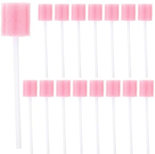 Supvox 100 Stück Einweg Mundschwamm Stäbchen Für Mundpflege Und Zahnreinigung Hygienische Mundpflegestupfer Weich Für Kinder Ältere Und Reisende 3.62X0.87X0.87In