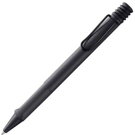Lamy safari umbra Kugelschreiber in Strichbreite M | Lamy Kugelschreiber mit ergonomischem Griff & robustem ASA-Kunststoff - inkl. Großraummine LAMY M 16 in schwarz