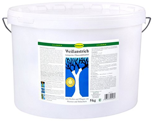 Schacht 1WEIS905 Weißanstrich 5 kg für Obstbäume gegen Frostrisse