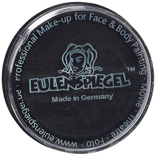 Eulenspiegel 181119 - Profi-Aqua Schminke, Schwarz, 30 g , vegan