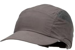 3M First Base+ Anstoßkappe / Kopf-Schutzkappe/ Sicherheitskappe, Königsblau mit Standard-Schirm 70 mm, Grau