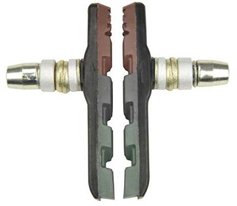 FISCHER Bremsschuhe | Bremsbeläge | für V-Bremse und Cantilever-Bremse | für Fahrräder und E-Bikes geeignet | DIN EN 14766 | 2 Stück