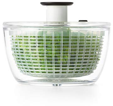 OXO Good Grips Salatschleuder mit Sieb und Deckel, klein – zum Waschen und Trocknen von Salat und Kräutern