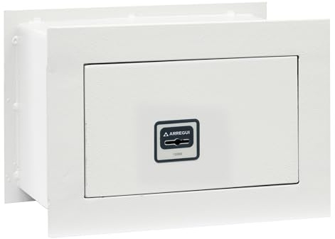 ARREGUI Ideal-5 271300 Wandtresor zum Einmauern | Safe mit Doppelbart Sicherheitsschloss | Doppelbolzen Verrigelung | Anwenderfreundlich mit Schlüssel | Wandmontage |18 x 26 x 15 cm