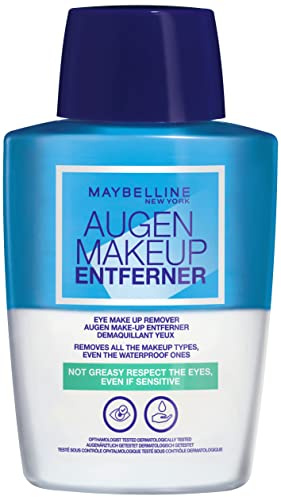 Maybelline New York Augen Make-Up Entferner, Auch für wasserfestes Make Up