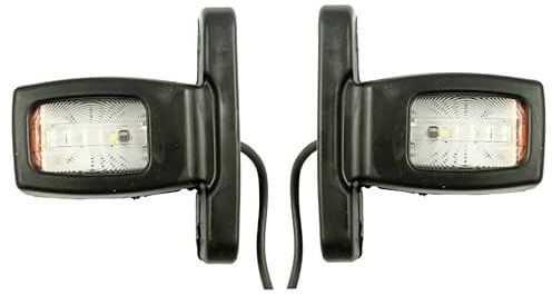 Formplas 2 stk. LED Begrenzungsleuchten 12V 24V Positionsleuchten Anhänger LKW PKW E20
