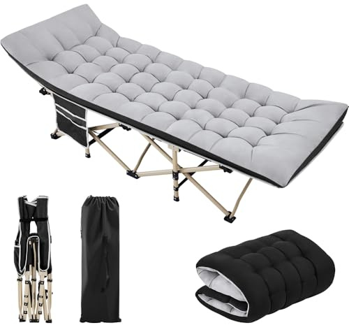 Yaheetech Feldbett mit Matratze Campingbett Klappbar 191 x 67 cm bis 150 kg
